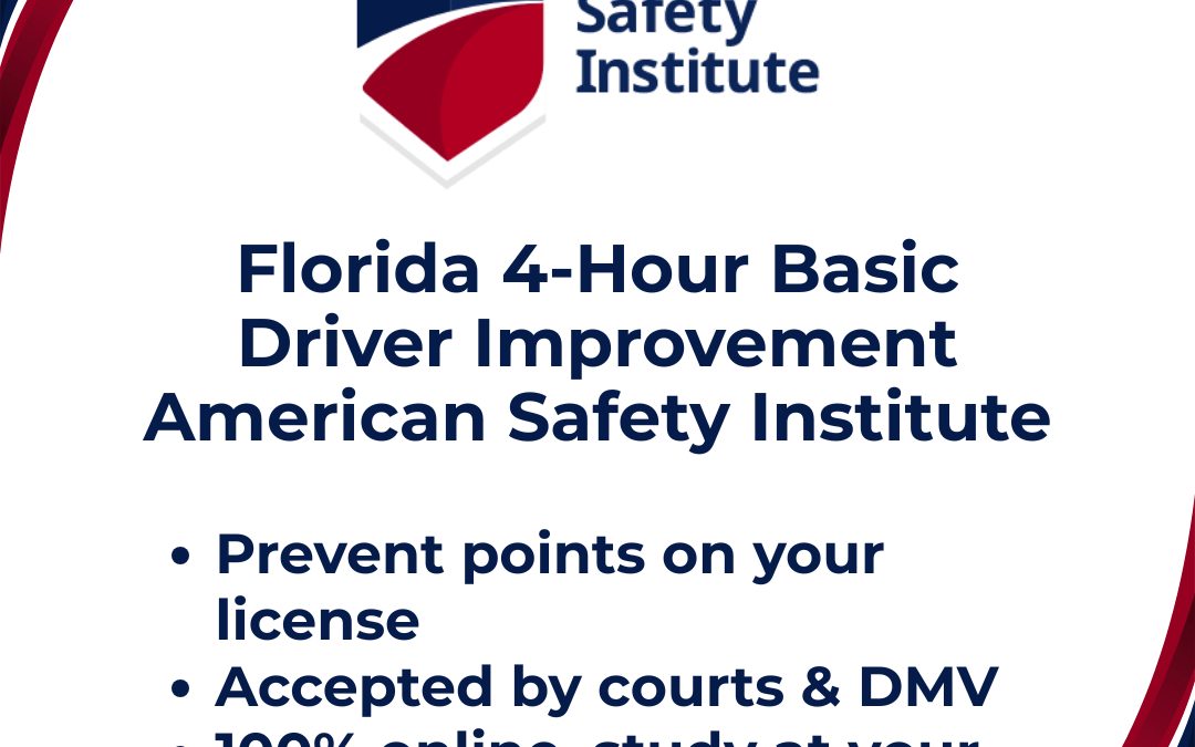 Florida 4 Hour Basic Driver Improvement Online CourseOnly $18.95 No Hidden Fees