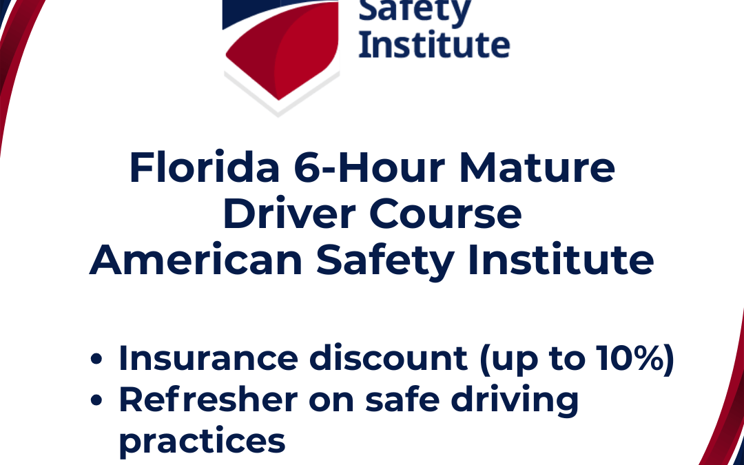 6-Hour Mature Driver Course in FloridaOnly $14.95 No Hidden Fees