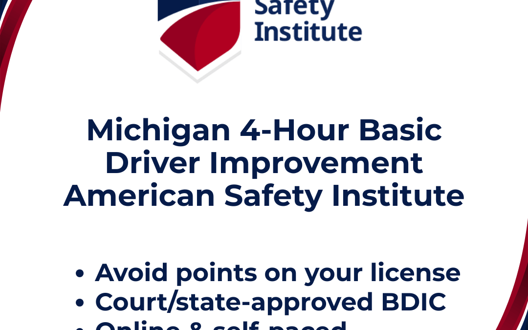 4-Hour Michigan Basic Driver Improvement Online Course (BDIC)Only $39.00 No Hidden Fees