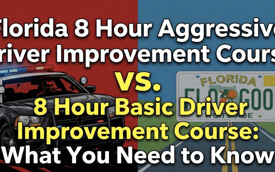 Florida 8 Hour Aggressive Driver Improvement Course vs. 8 Hour Basic Driver Improvement Course: What You Need to Know