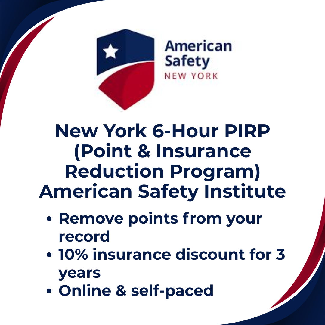 NY Defensive Driving Course Online PIRP American Safety